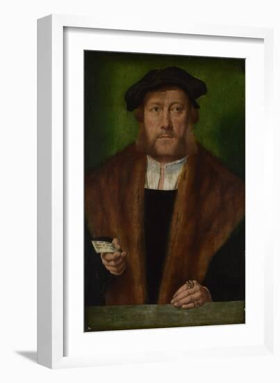 Portrait of a Man, Ca 1533-1534-Bartholomaeus Bruyn-Framed Giclee Print