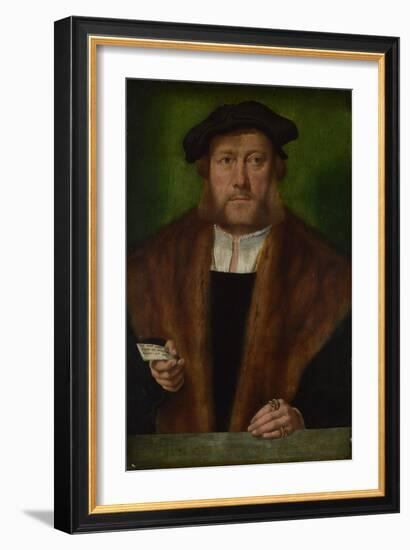 Portrait of a Man, Ca 1533-1534-Bartholomaeus Bruyn-Framed Giclee Print