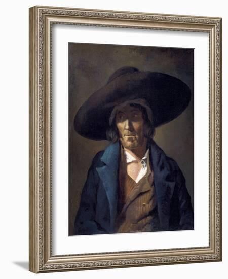 Portrait of a Man Called Le Vendeen-Théodore Géricault-Framed Art Print