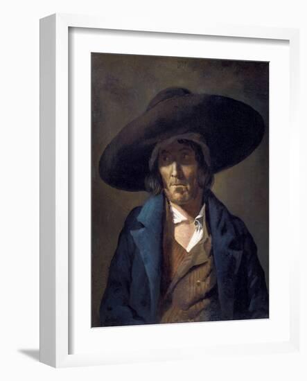 Portrait of a Man Called Le Vendeen-Théodore Géricault-Framed Art Print