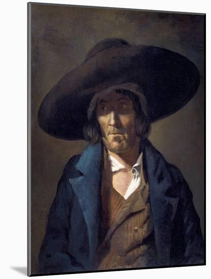 Portrait of a Man Called Le Vendeen-Théodore Géricault-Mounted Art Print