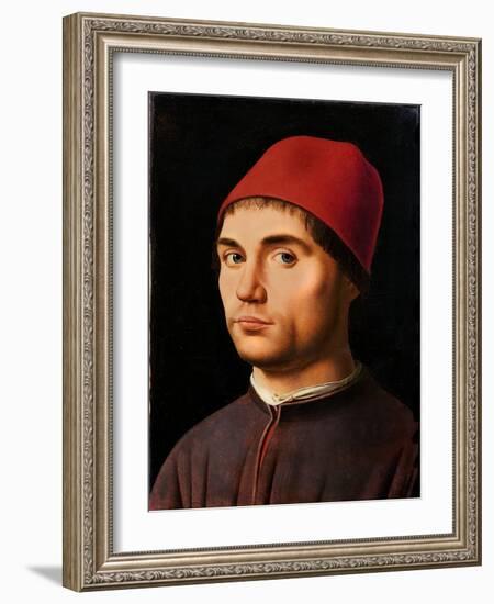 Portrait of a Man, circa 1475-Antonello da Messina-Framed Giclee Print