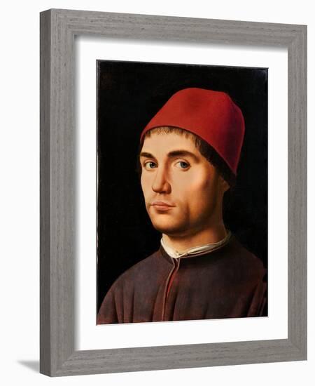 Portrait of a Man, circa 1475-Antonello da Messina-Framed Giclee Print