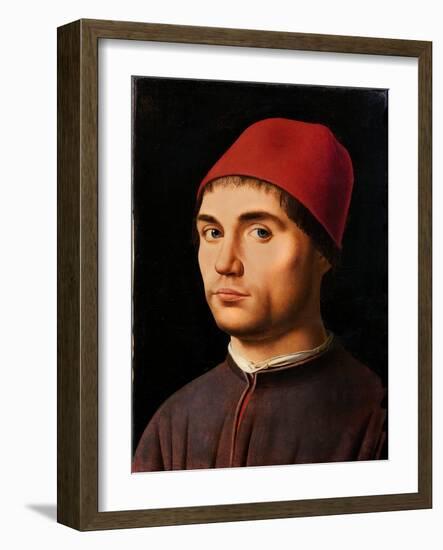 Portrait of a Man, circa 1475-Antonello da Messina-Framed Giclee Print