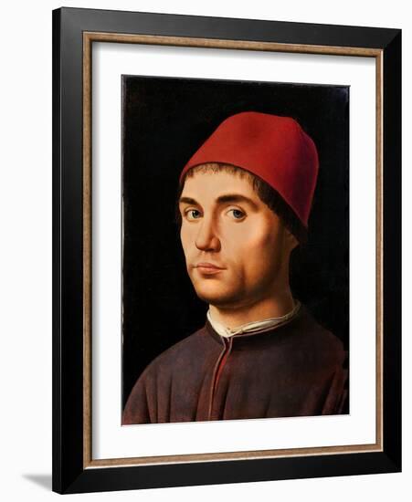 Portrait of a Man, circa 1475-Antonello da Messina-Framed Giclee Print