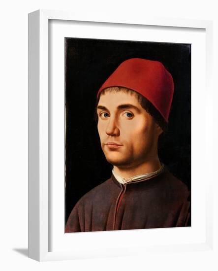 Portrait of a Man, circa 1475-Antonello da Messina-Framed Giclee Print