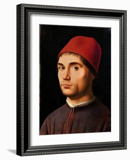 Portrait of a Man, circa 1475-Antonello da Messina-Framed Giclee Print