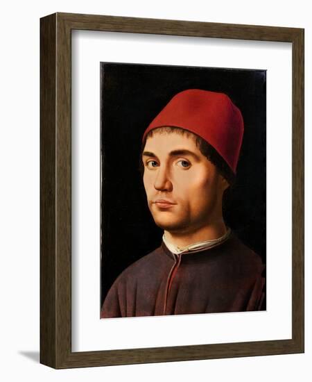 Portrait of a Man, circa 1475-Antonello da Messina-Framed Giclee Print