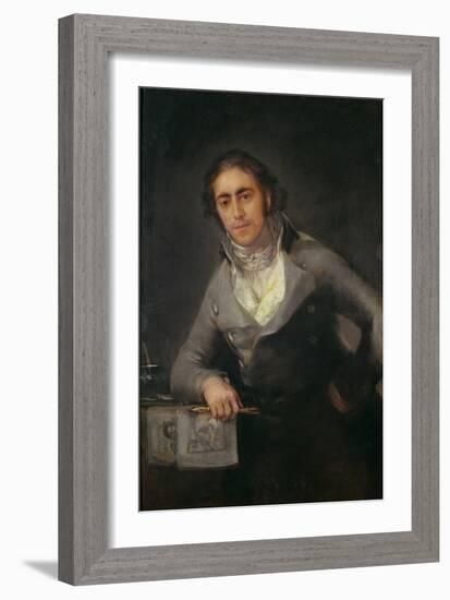 Portrait of a Man, Formerly Thought to Be Don Evaristo Perez De Castro (Oil on Canvas)-Francisco Jose de Goya y Lucientes-Framed Giclee Print