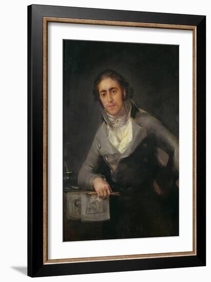 Portrait of a Man, Formerly Thought to Be Don Evaristo Perez De Castro (Oil on Canvas)-Francisco Jose de Goya y Lucientes-Framed Giclee Print