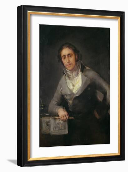 Portrait of a Man, Formerly Thought to Be Don Evaristo Perez De Castro (Oil on Canvas)-Francisco Jose de Goya y Lucientes-Framed Giclee Print