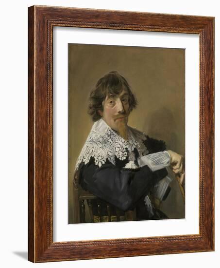 Portrait of a Man, Frans Hals-Frans Hals-Framed Art Print