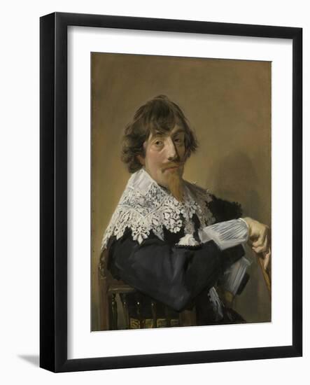 Portrait of a Man, Frans Hals-Frans Hals-Framed Art Print