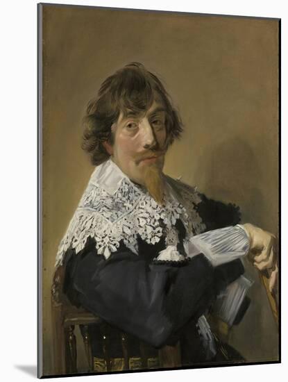 Portrait of a Man, Frans Hals-Frans Hals-Mounted Art Print