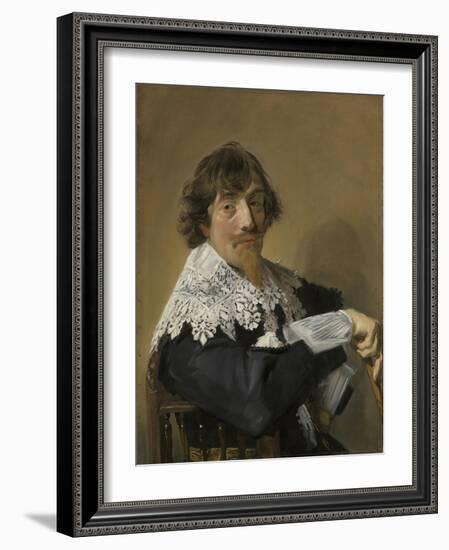 Portrait of a Man, Frans Hals-Frans Hals-Framed Art Print