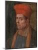 Portrait of a Man (Fresco)-Bernardino di Betto Pinturicchio-Mounted Giclee Print