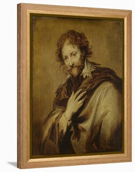 Portrait of a Man, Identified as Peter Paul Rubens, Painter and Diplomat-Anthony Van Dyck-Framed Stretched Canvas