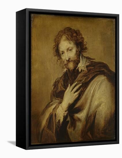 Portrait of a Man, Identified as Peter Paul Rubens, Painter and Diplomat-Anthony Van Dyck-Framed Stretched Canvas