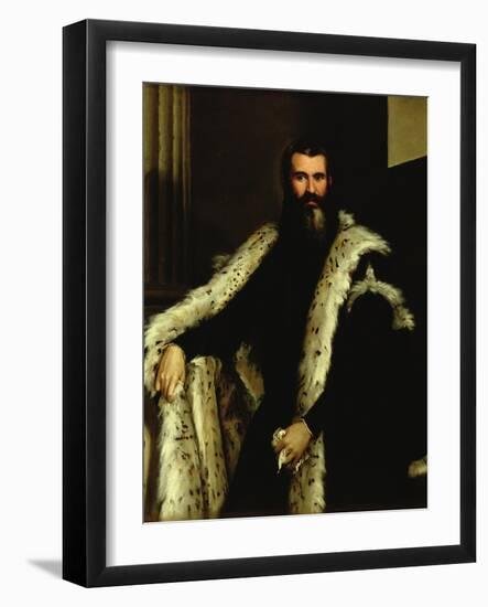 Portrait of a Man in a Fur Coat, c.1566-Paolo Veronese-Framed Giclee Print