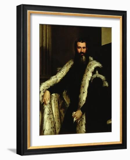 Portrait of a Man in a Fur Coat, c.1566-Paolo Veronese-Framed Giclee Print