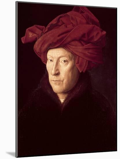 Portrait of a Man in a Turban-Jan van Eyck-Mounted Giclee Print