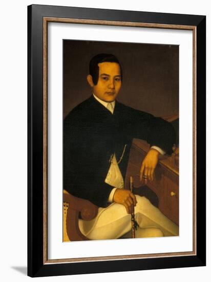 Portrait of a Man in Traditional Filipino Costume-null-Framed Giclee Print