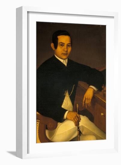 Portrait of a Man in Traditional Filipino Costume-null-Framed Giclee Print