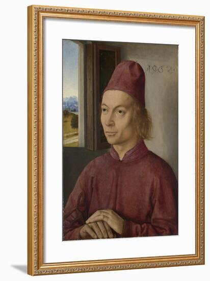 Portrait of a Man (Jan Van Winckele), 1462-Dirk Bouts-Framed Giclee Print