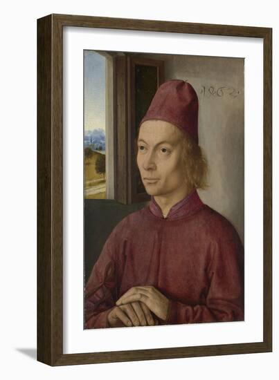 Portrait of a Man (Jan Van Winckele), 1462-Dirk Bouts-Framed Giclee Print