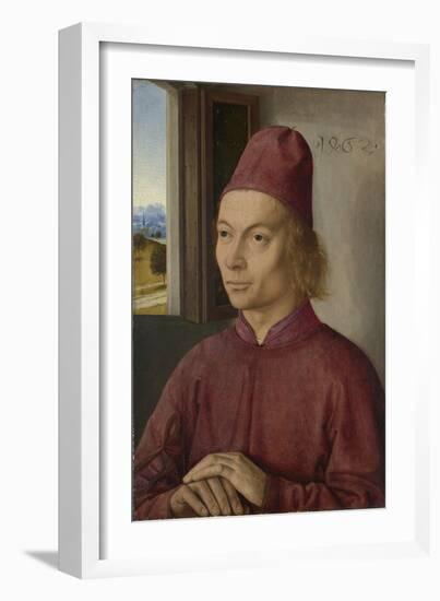 Portrait of a Man (Jan Van Winckele), 1462-Dirk Bouts-Framed Giclee Print