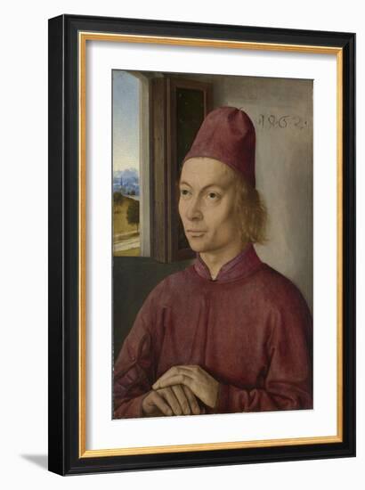 Portrait of a Man (Jan Van Winckele), 1462-Dirk Bouts-Framed Giclee Print