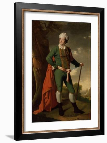 Portrait of a Man, known as the 'Indian Captain', C.1767-Joseph Wright of Derby-Framed Giclee Print