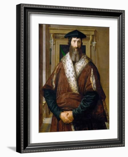 Portrait of a Man (Malatesta Baglion), C.1535-Parmigianino-Framed Giclee Print