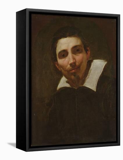 Portrait of a Man (Oil on Canvas)-Simon Vouet-Framed Premier Image Canvas