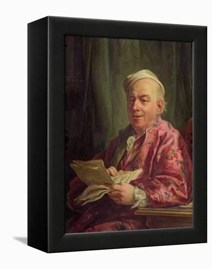 Portrait of a Man (Oil on Canvas)-Jean Bernard Restout-Framed Premier Image Canvas