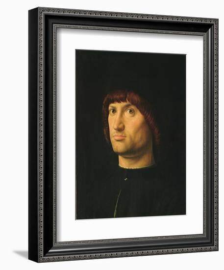 Portrait of a Man, or the Condottiere, 1475-Antonello da Messina-Framed Giclee Print