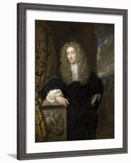 Portrait of a Man, Possibly a Member of the Van Citters Family-Caspar Netscher-Framed Art Print