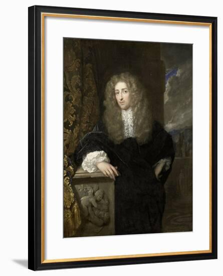 Portrait of a Man, Possibly a Member of the Van Citters Family-Caspar Netscher-Framed Art Print