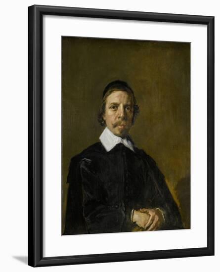Portrait of a Man, Possibly a Preacher, Frans Hals.-Frans Hals-Framed Art Print