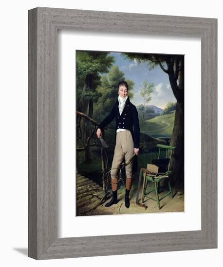 Portrait of a Man, Possibly Monsieur D'Aucourt De Saint-Just, circa 1800-Louis Leopold Boilly-Framed Giclee Print