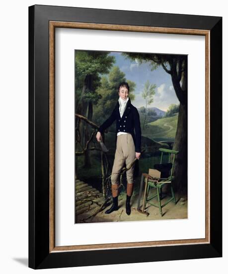 Portrait of a Man, Possibly Monsieur D'Aucourt De Saint-Just, circa 1800-Louis Leopold Boilly-Framed Giclee Print