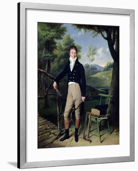 Portrait of a Man, Possibly Monsieur D'Aucourt De Saint-Just, circa 1800-Louis Leopold Boilly-Framed Giclee Print