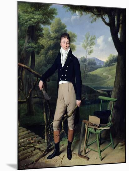 Portrait of a Man, Possibly Monsieur D'Aucourt De Saint-Just, circa 1800-Louis Leopold Boilly-Mounted Giclee Print