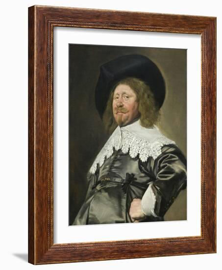 Portrait of a Man, Possibly Nicolaes Pietersz Duyst Van Voorhout (Born About 1600, Died 1650)-Frans Hals-Framed Art Print