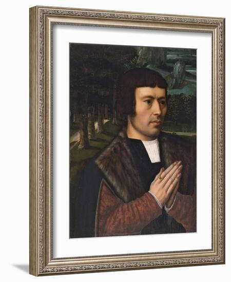 Portrait of a Man Praying-Ambrosius Benson-Framed Giclee Print