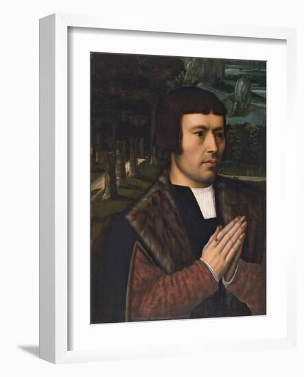 Portrait of a Man Praying-Ambrosius Benson-Framed Giclee Print