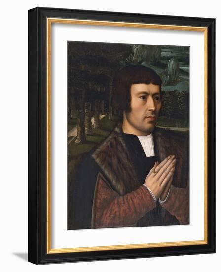 Portrait of a Man Praying-Ambrosius Benson-Framed Giclee Print