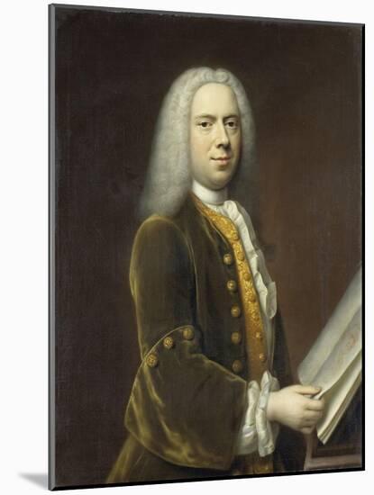 Portrait of a Man, Probably Cornelis Troost-Balthasar Denner-Mounted Art Print