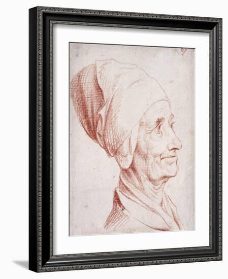 Portrait of a Man Said to Be Voltaire, Small Bust-Length, in Profile-Daniel Chodowiecki-Framed Giclee Print