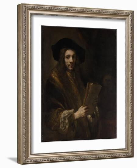 Portrait of a Man ("The Auctioneer"), c.1658-62-Rembrandt van Rijn-Framed Giclee Print